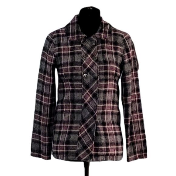 Plaid Roxy Coat   - Picture 2 of 8